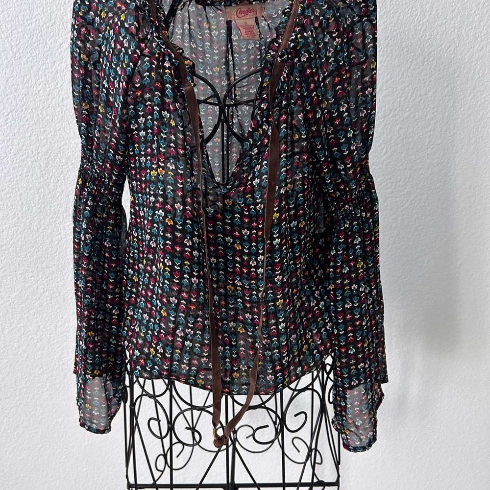 Colorful Sheer Blouse by Cachet